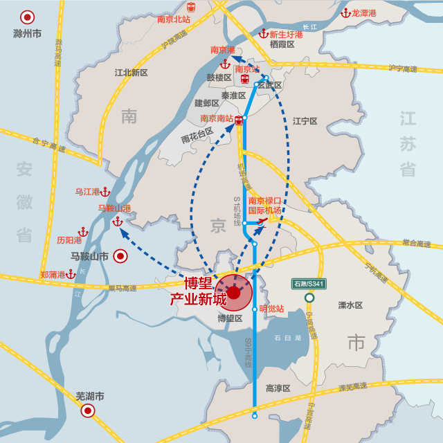 博望产业新城  马鞍山市 南京城市圈 禄口机场30分钟 工业用土地出售 招商引资 园区厂房出租 汽车零部件 高端装备制造